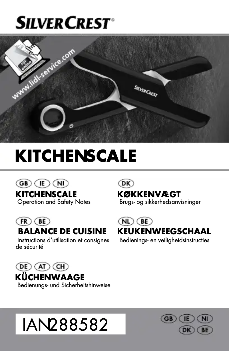 Page 1 of the manual User Manual SilverCrest IAN 288582