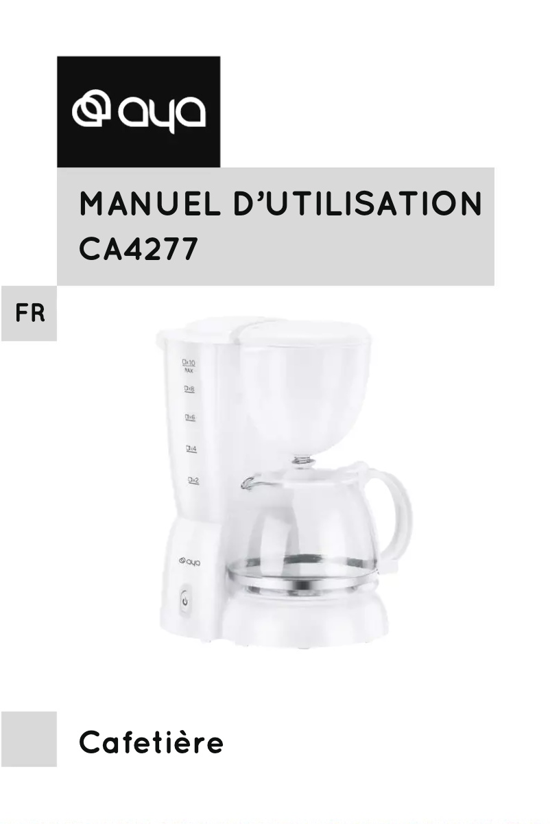 First page image of the manual for CA4277