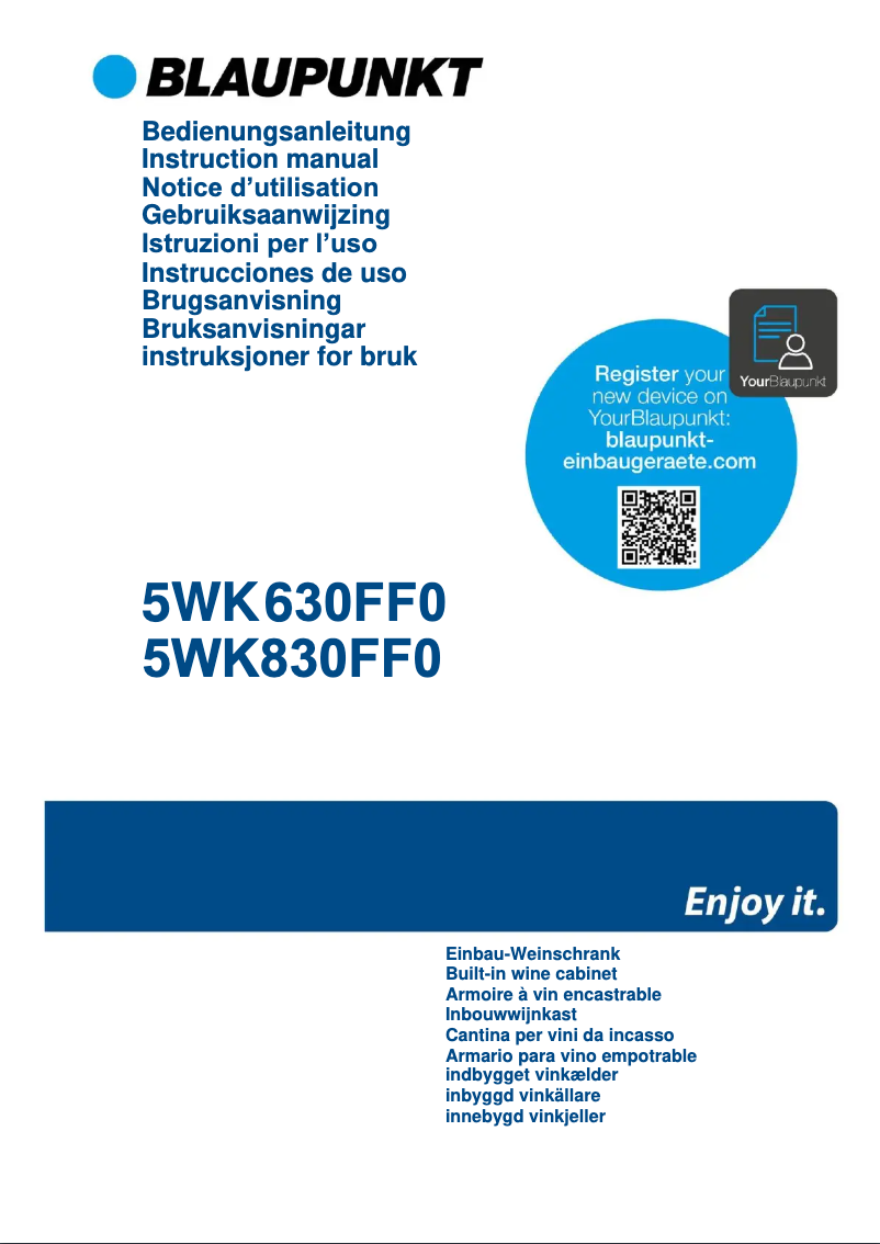 Page 1 de la notice Guide d'installation Blaupunkt 5WK830FF0