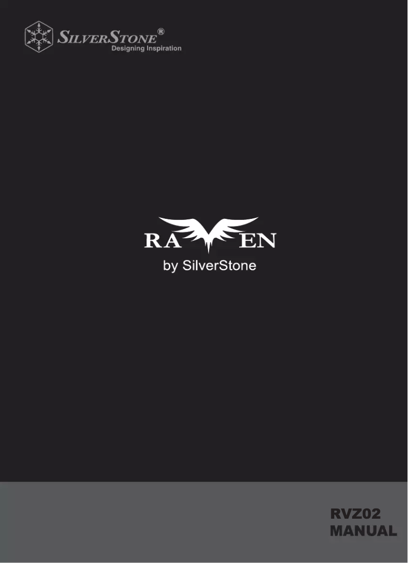 Page 1 of the manual User Manual Silverstone Raven RVZ02