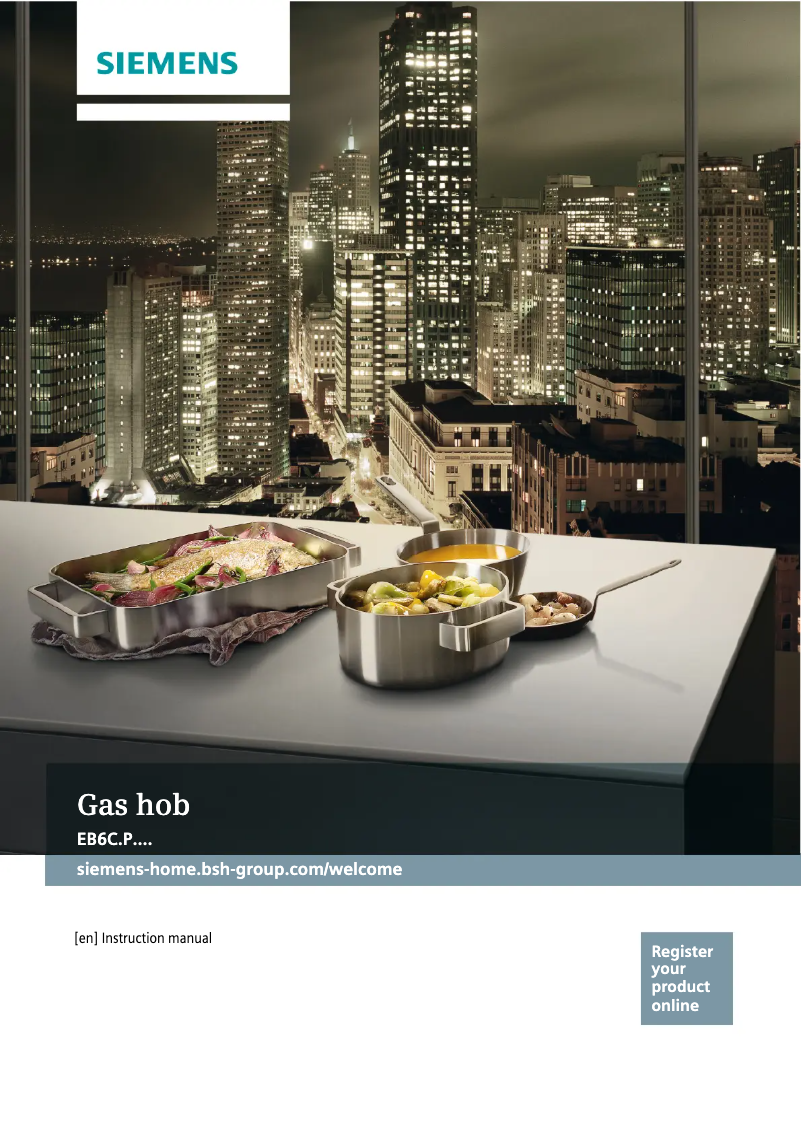 Page 1 of the manual User Manual Siemens EB6C5PB60M