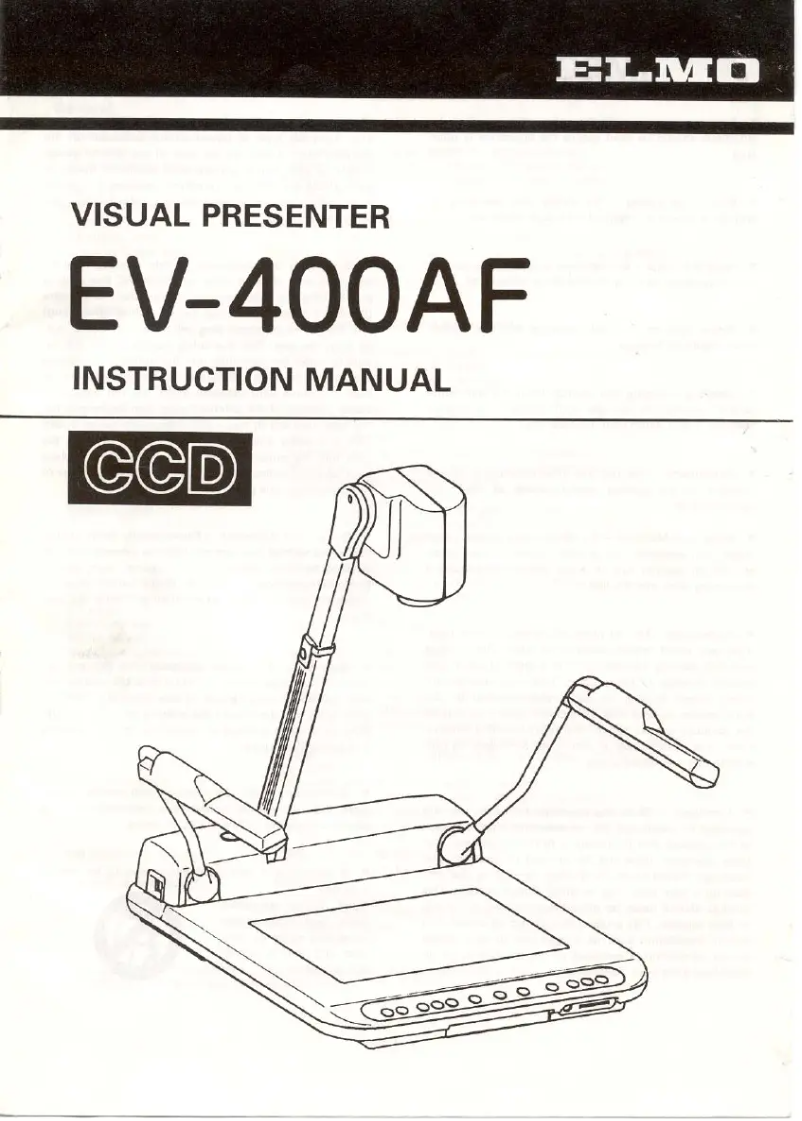 First page image of the manual for EV-400AF