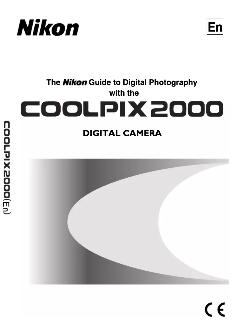 Page 1 of the manual User Manual Nikon Coolpix 2000