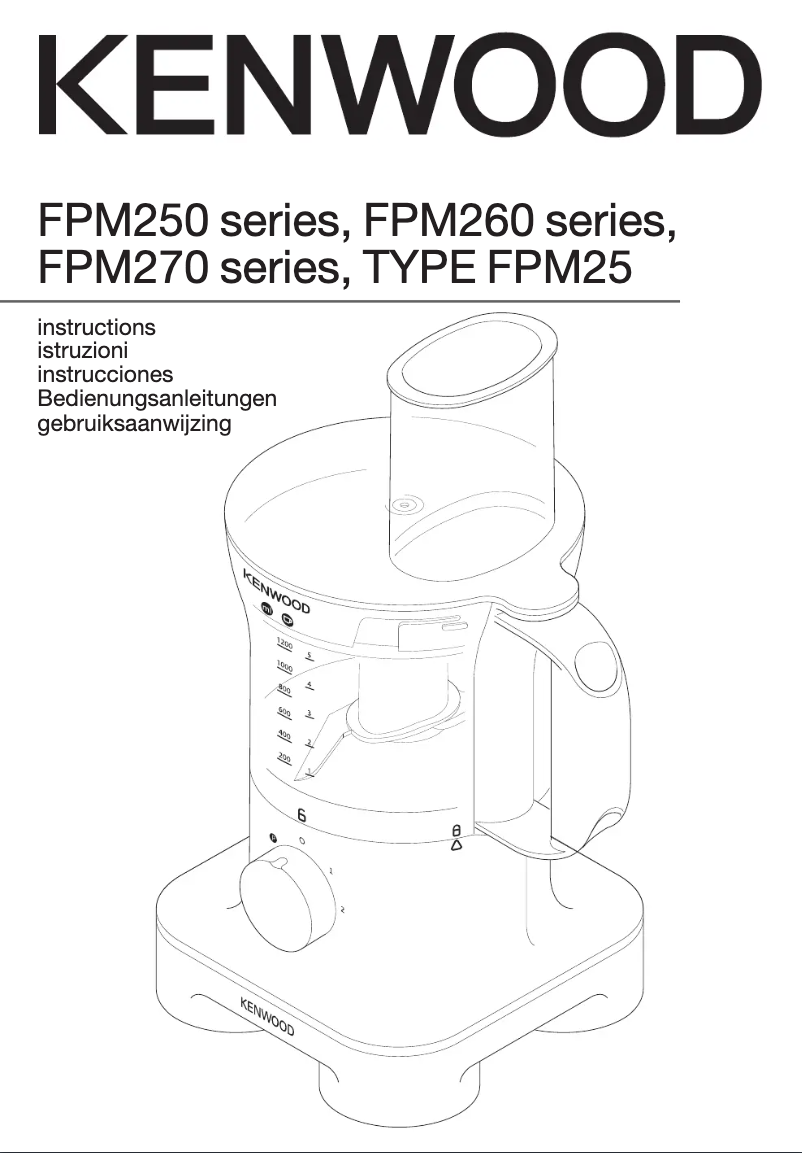 Page 1 of the manual User Manual Kenwood FPM260