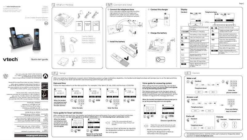 First page image of the manual for DS6251