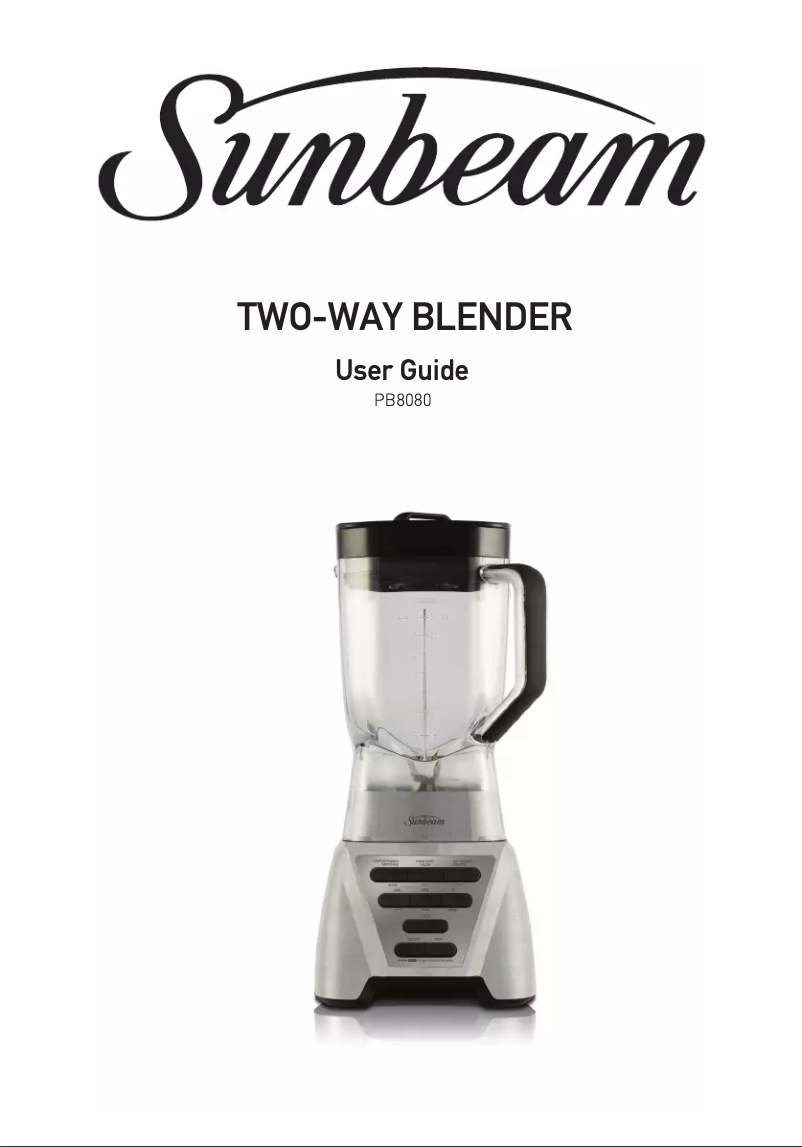 Page 1 of the manual User Manual Sunbeam Two-Way PB8080