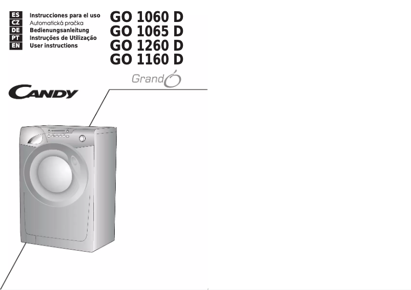 First page image of the manual for GO 1065 D
