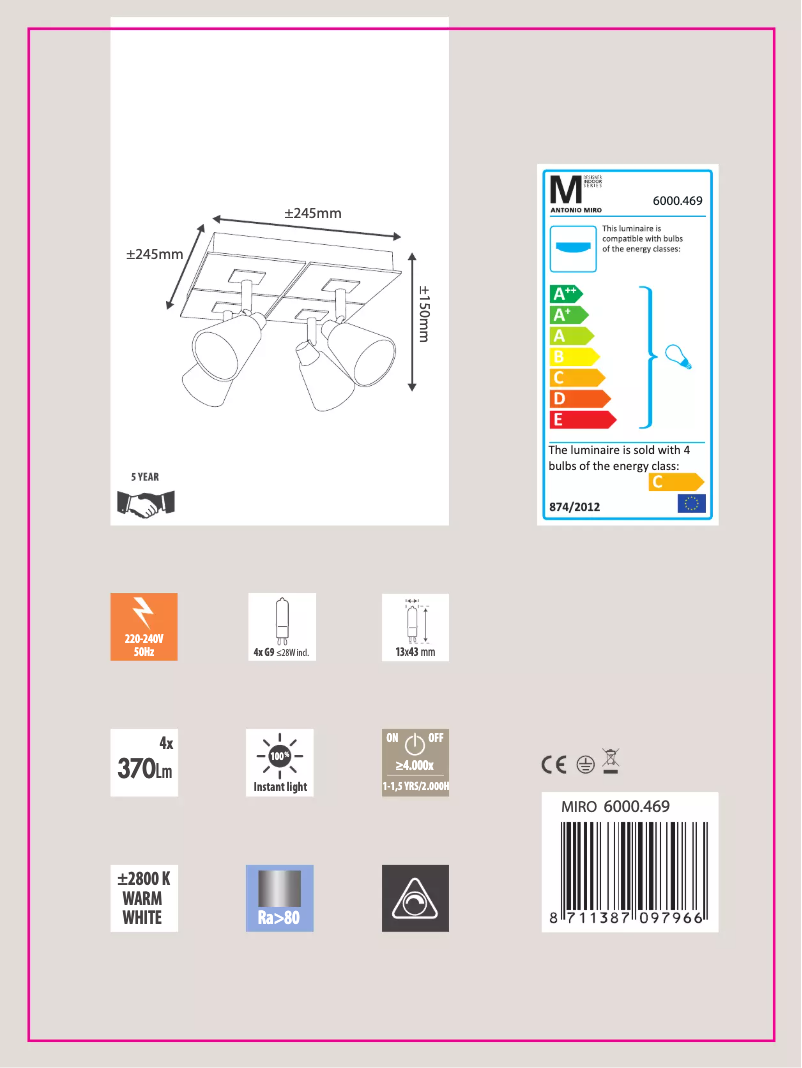 Page 1 of the manual User Manual Ranex Miro