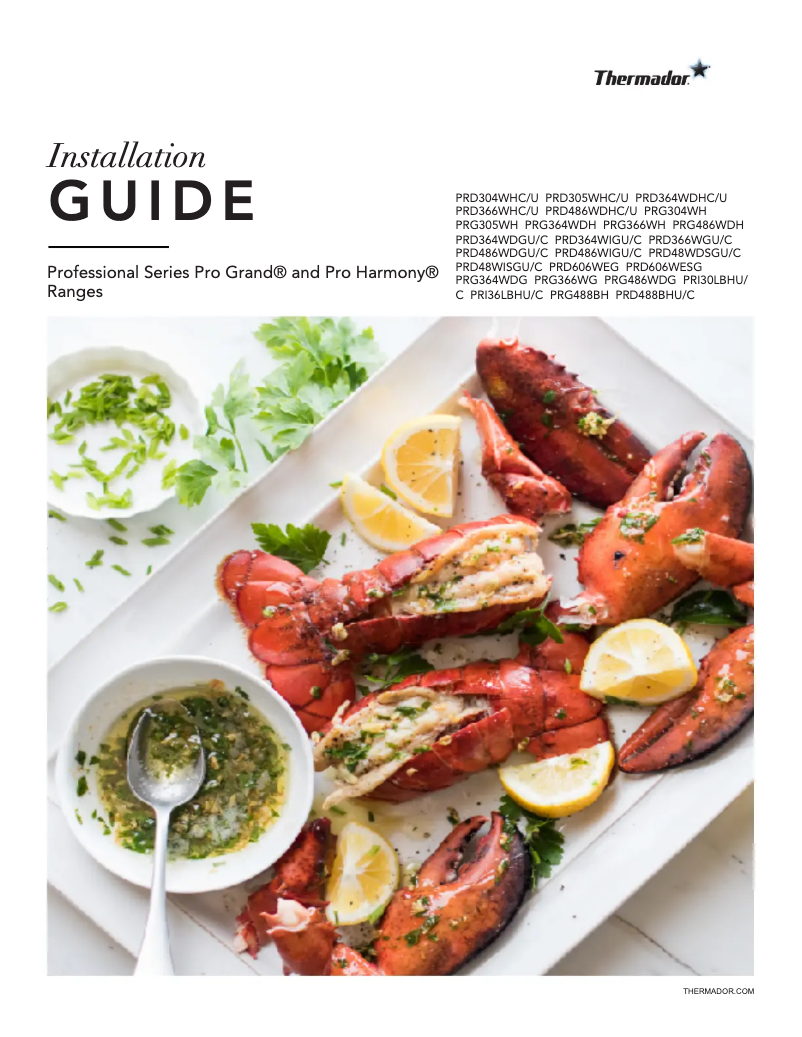 First page image of the manual for PRG366WG