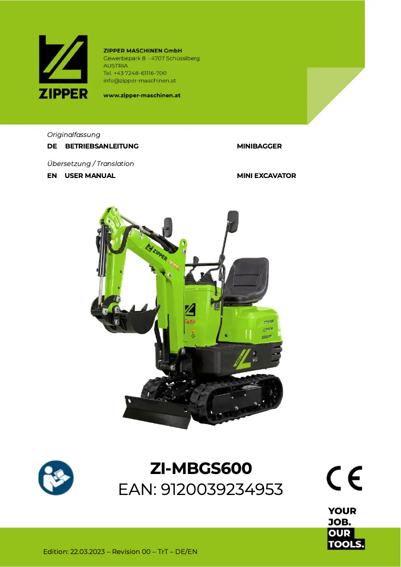 Page 1 of the manual User Manual Zipper ZI-MBGS600