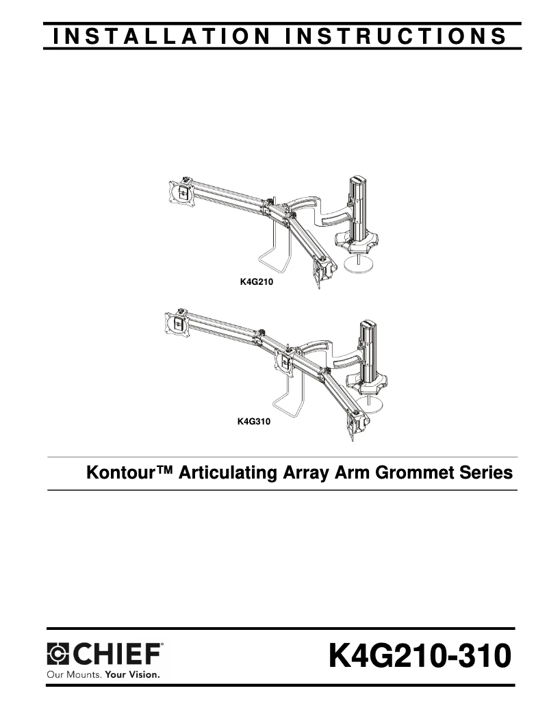 First page image of the manual for K4G310B