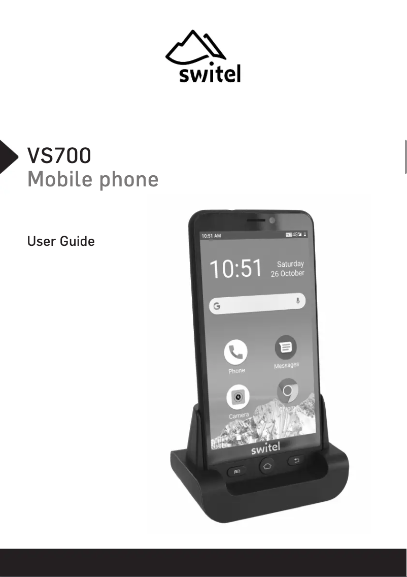 First page image of the manual for VS700