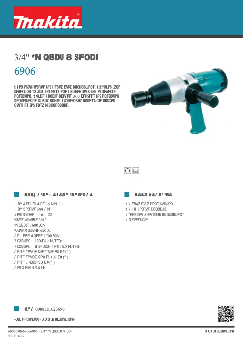 First page image of the manual for 6906