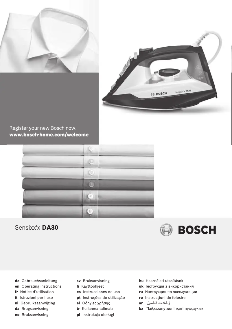 Page 1 of the manual User Manual Bosch TDA302801P
