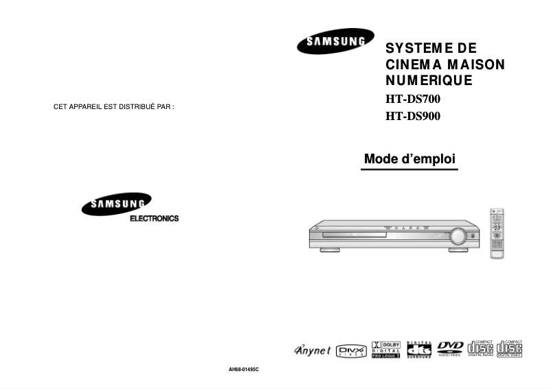 Page 1 of the manual User Manual Samsung HT-DS700