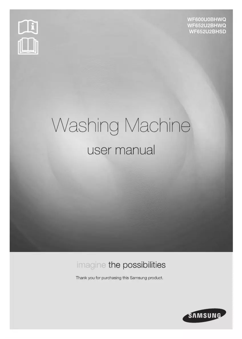 Page 1 of the manual User Manual Samsung WF652U2BHWQ