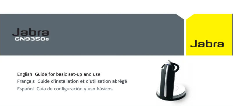 First page image of the manual for GN9350e