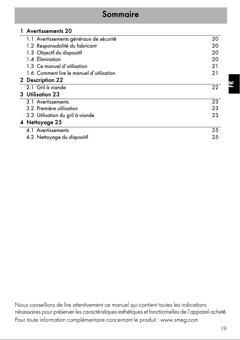 First page image of the manual for BGCPF9