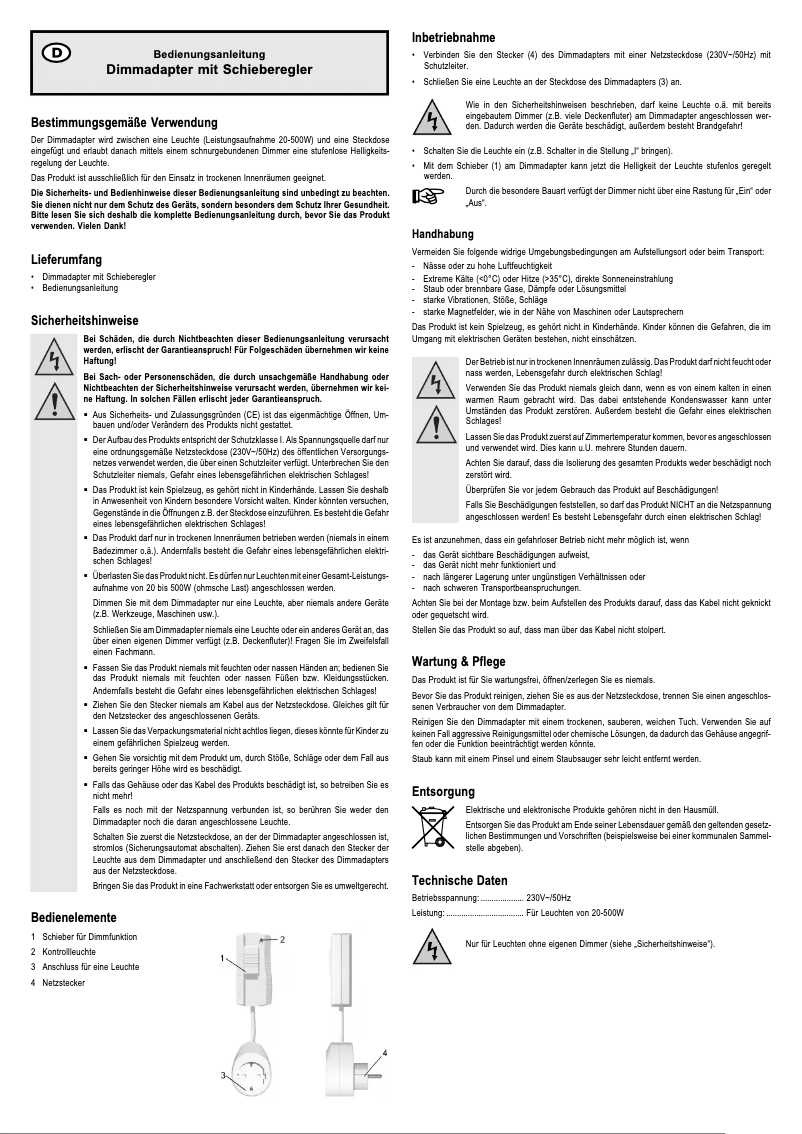 First page image of the manual for 784