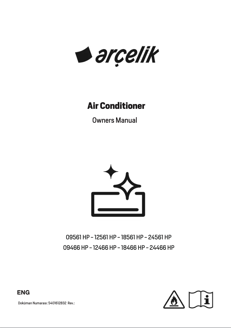 Page 1 of the manual User Manual Arçelik 18465 HP