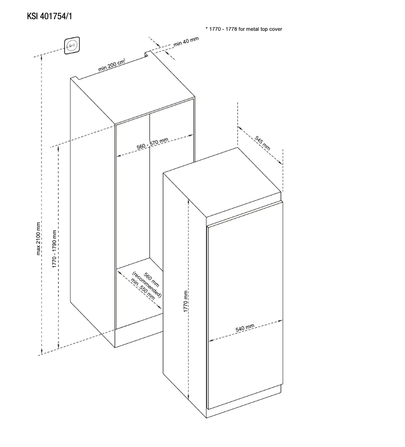Page 1 of the manual Technical Drawing Gram KSI 401754/1