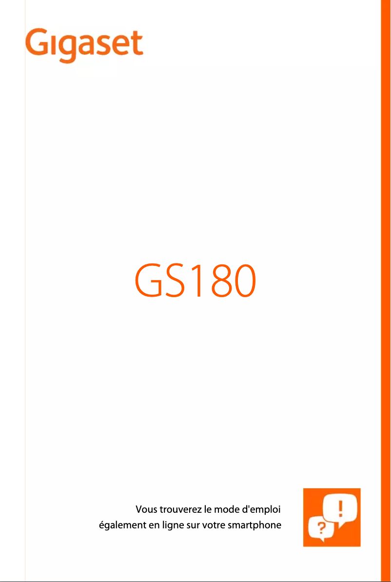 Page 1 of the manual User Manual Gigaset GS185