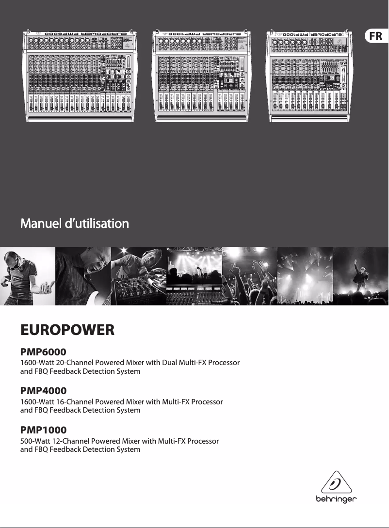 First page image of the manual for Europower PMP4000