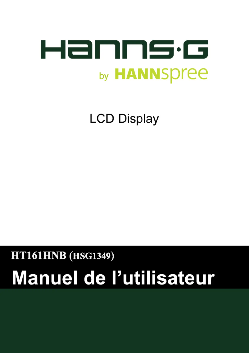 Page 1 of the manual Energy Label Hannspree HT 161 HNB