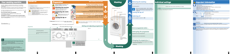 Page 1 of the manual Use and Maintenance Manual Siemens WM10E061IL