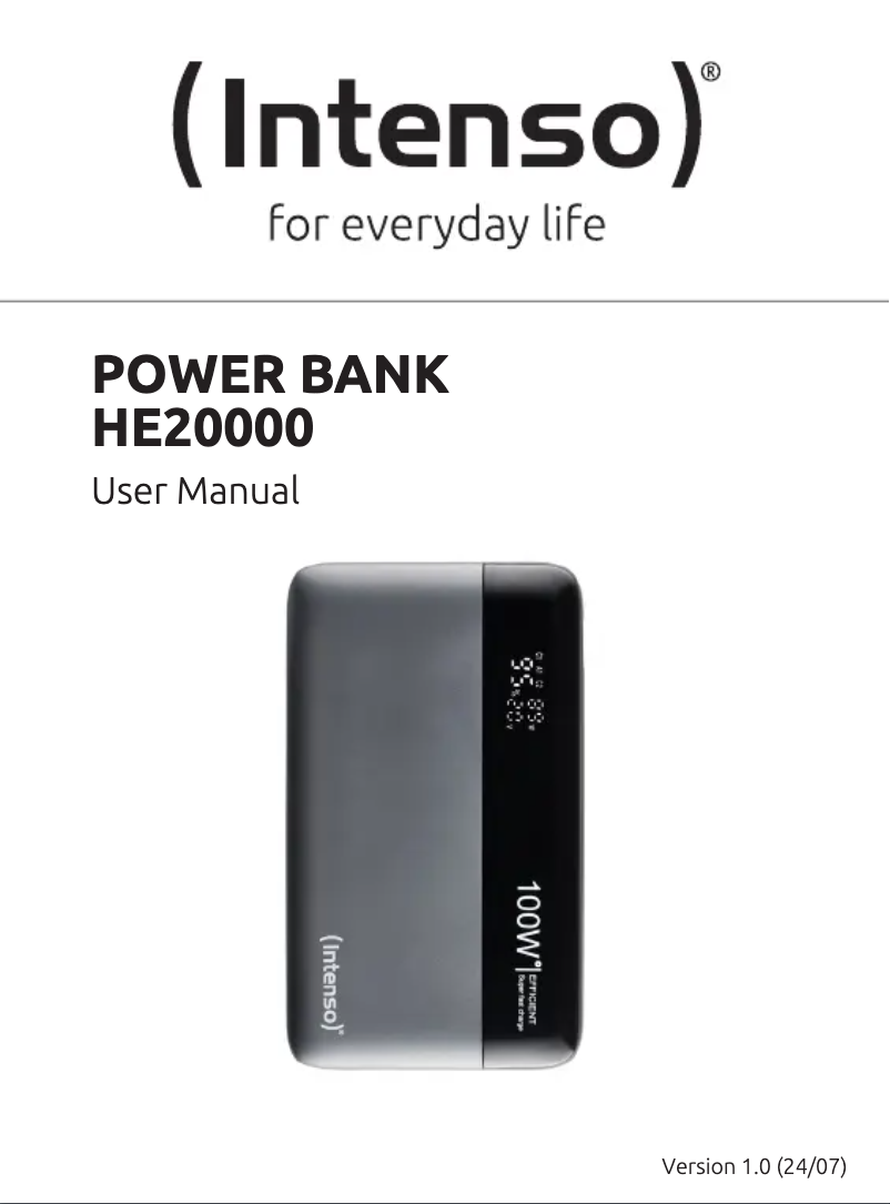 Image de la première page du manuel de l'appareil HE20000