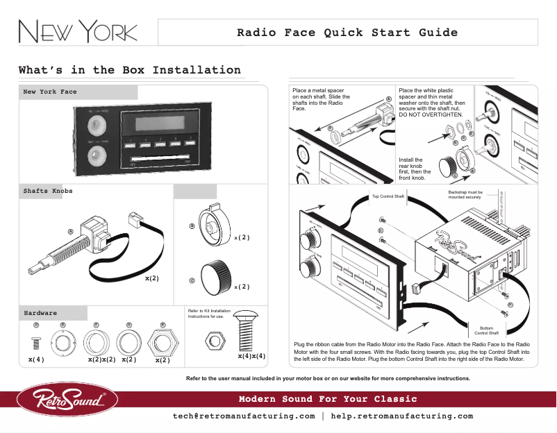 First page image of the manual for New York M2