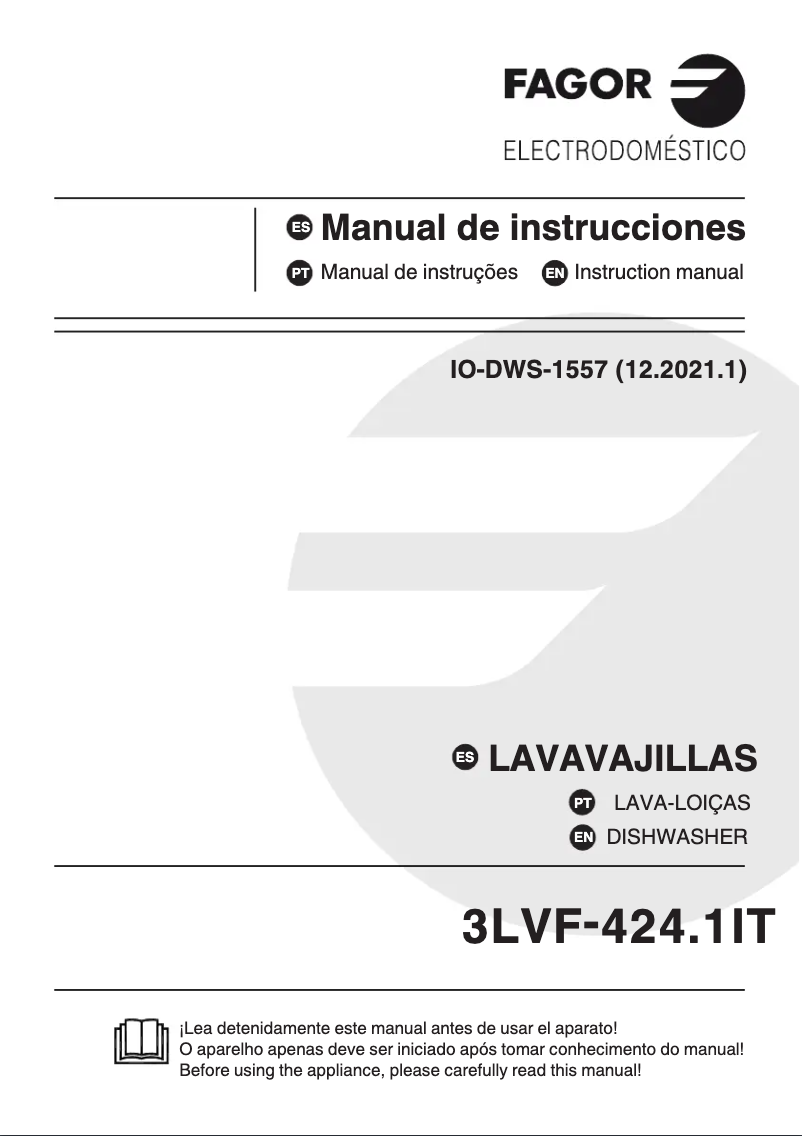 Page 1 of the manual User Manual Fagor 3LVF-424.1IT