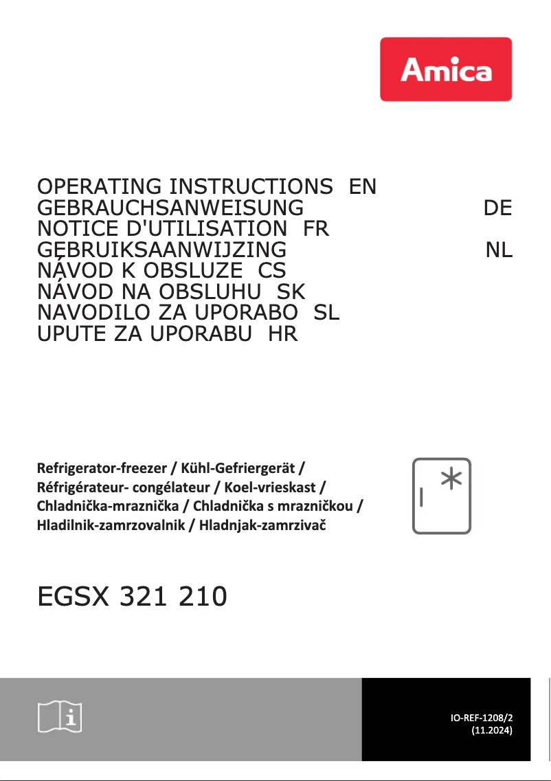 First page image of the manual for EGSX 321 210