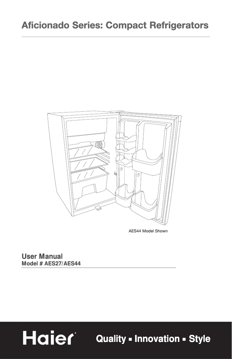First page image of the manual for AES27