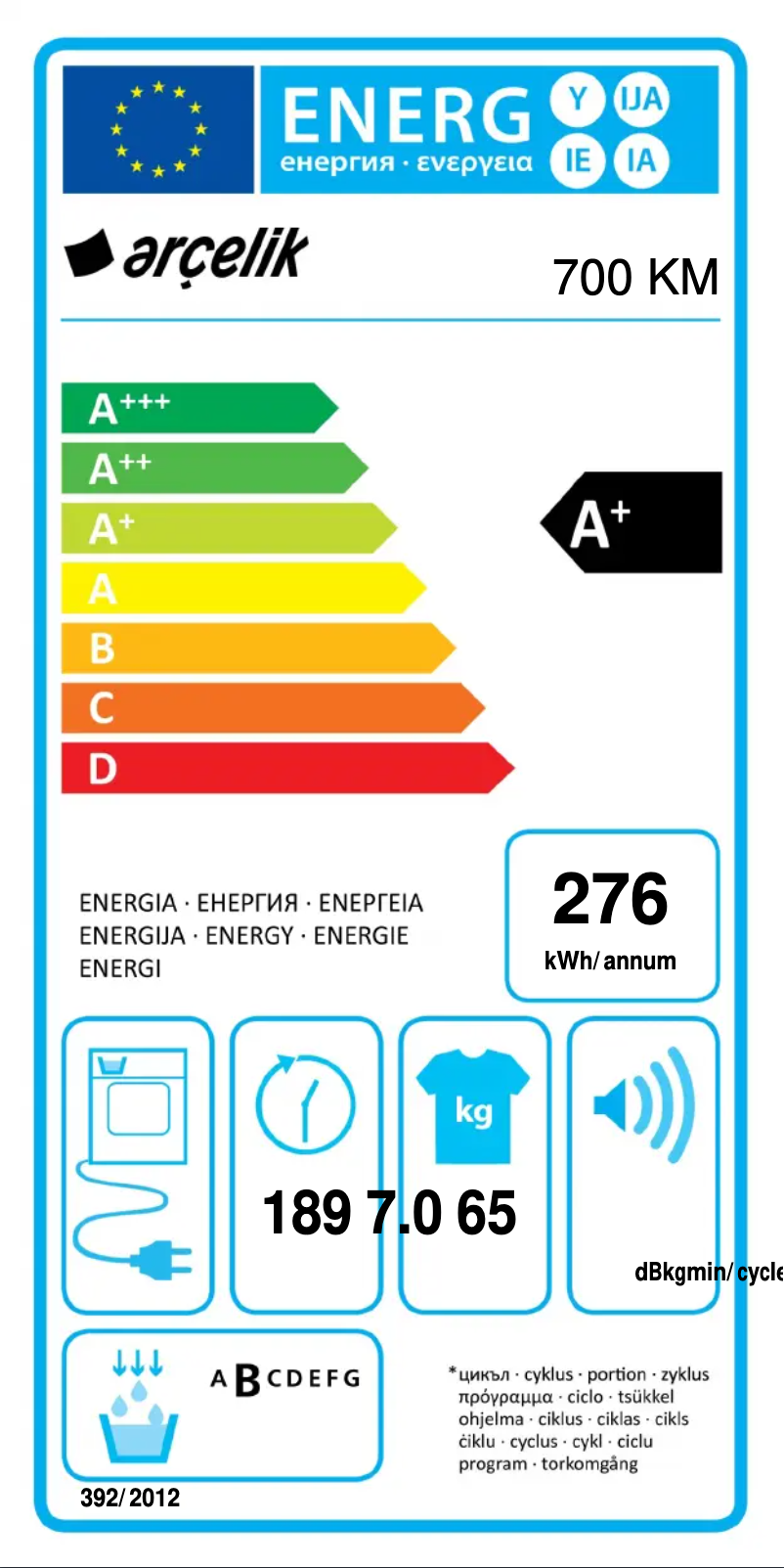 First page image of the manual for 700 KM