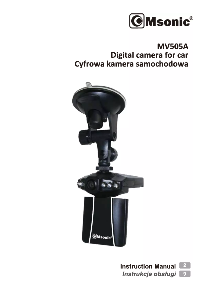 Page 1 of the manual User Manual Msonic MV505A