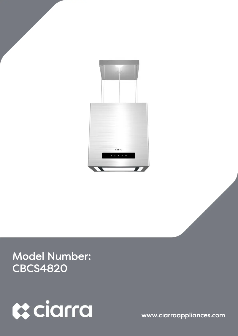 Page 1 of the manual User Manual Ciarra CBCS4820