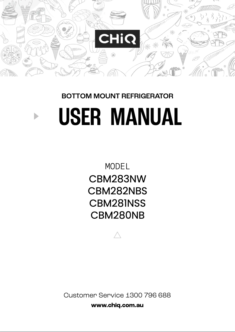 Image de la première page du manuel de l'appareil CBM283NW