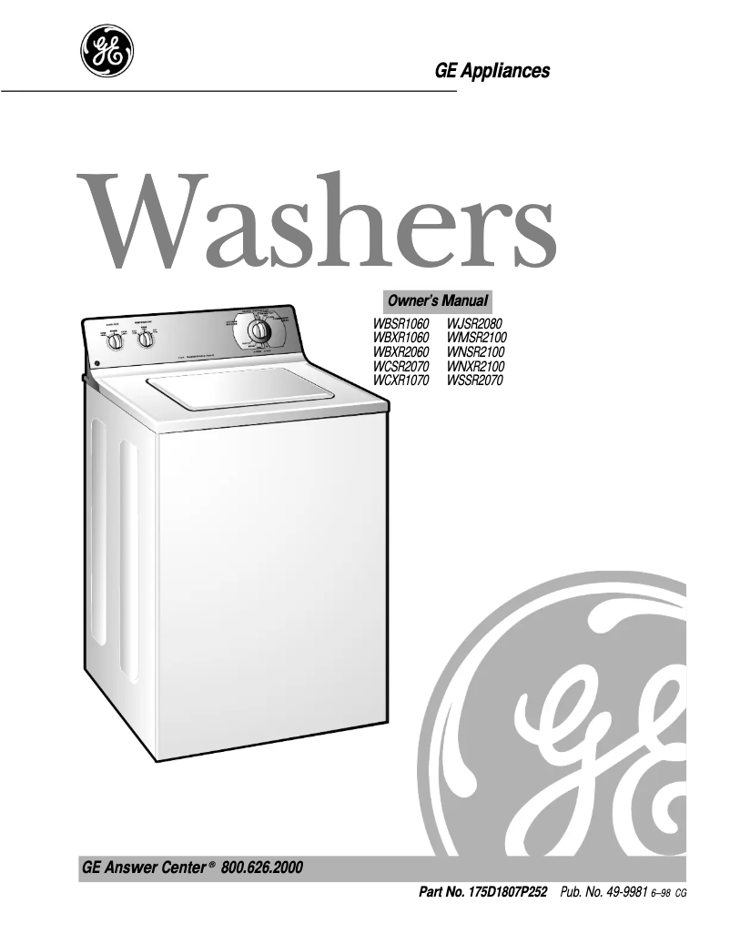 First page image of the manual for WBSR1060