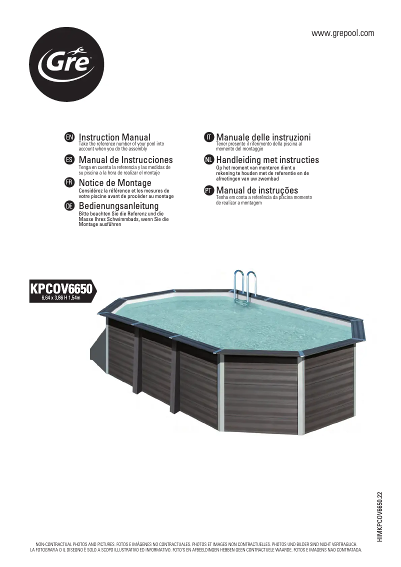 Page 1 of the manual User Manual Gre KPCOV6650