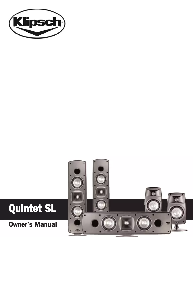 First page image of the manual for Quintet SL