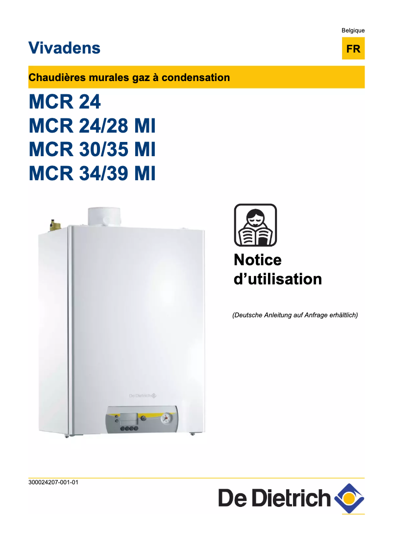 First page image of the manual for Vivadens MCR 24/28 MI
