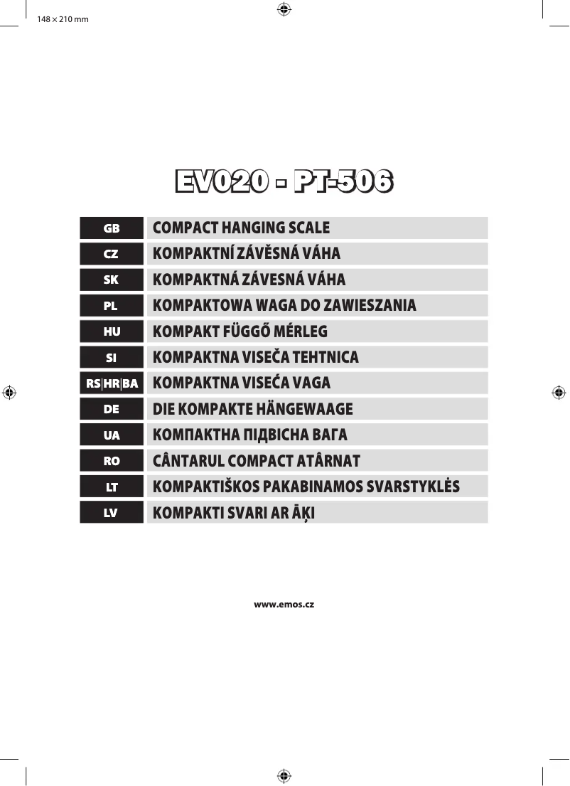 First page image of the manual for 2617002000