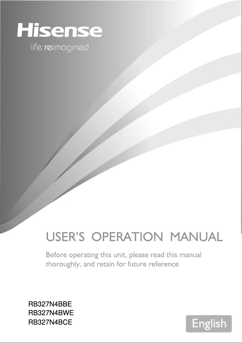 First page image of the manual for RB327N4BCE