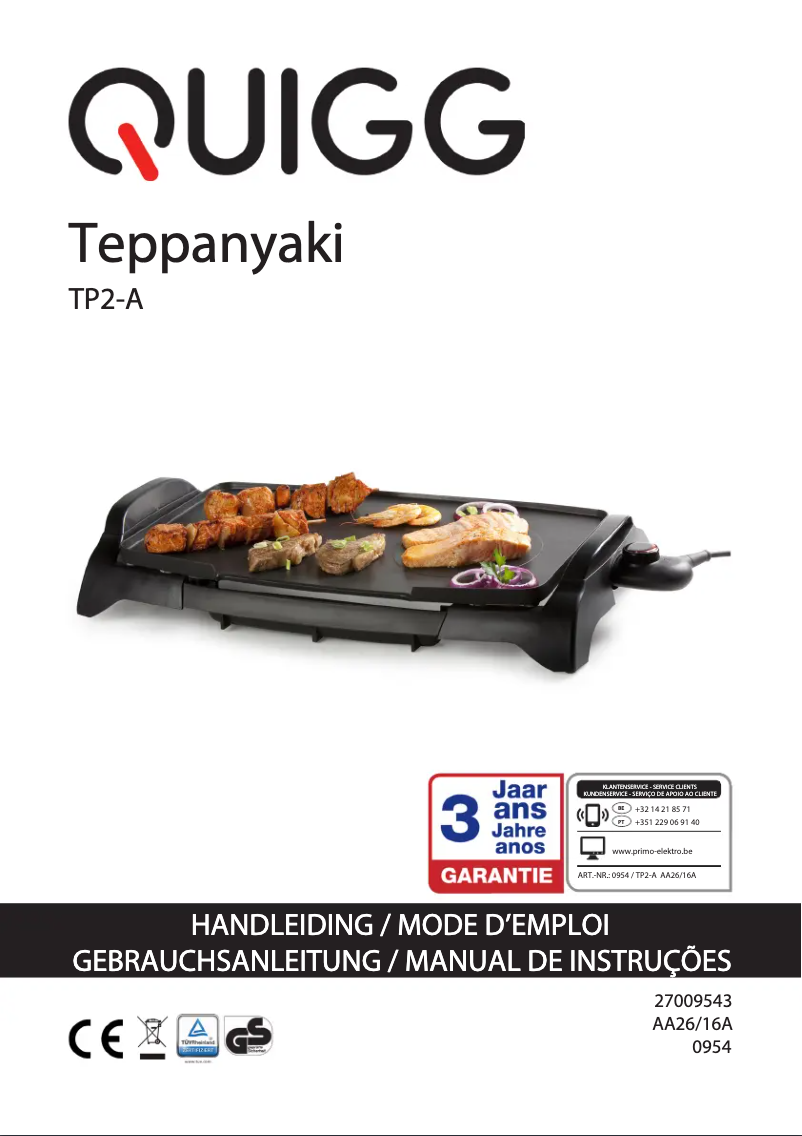 Page 1 of the manual User Manual Primo TP2