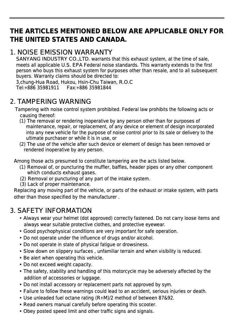 First page image of the manual for HD EVO