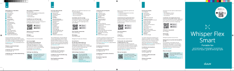 Page 1 of the manual User Manual Duux Whisper Flex Smart