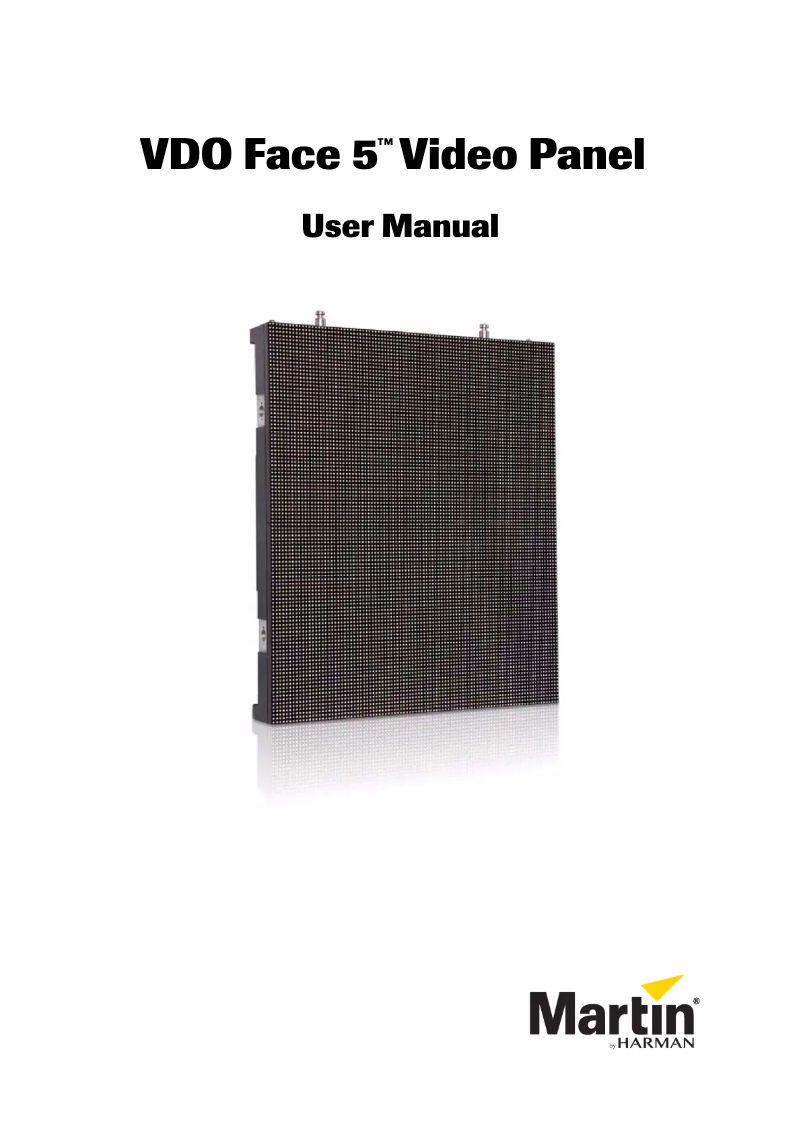 First page image of the manual for VDO Face 5 HC