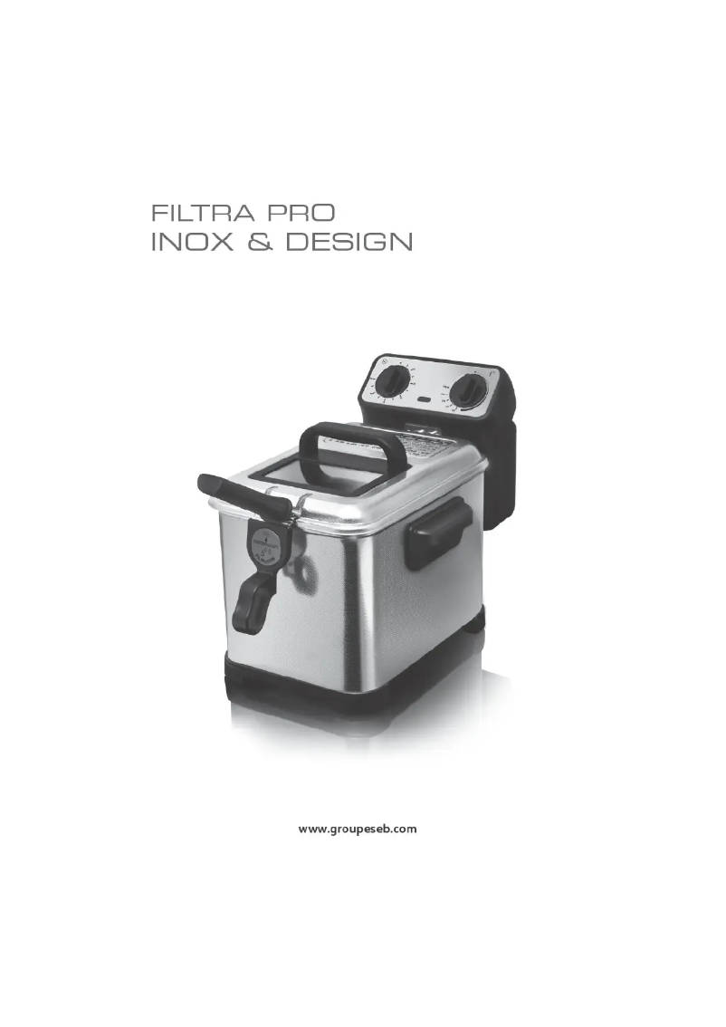 First page image of the manual for Filtra Pro Inox & Design FR4048