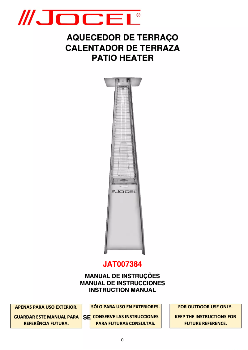 First page image of the manual for JAT007384